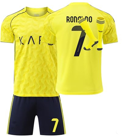 Football Jersey For boys girls 2024 Men Jersey Youth Trainshirts Jersey Football Suit Soccer Jersey Shorts Set Fans Gift (I1, 8-9 Y)