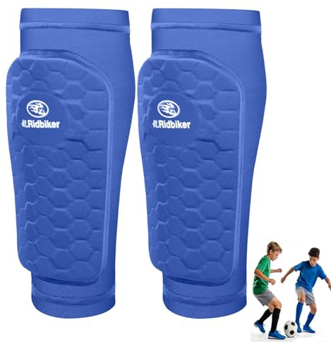 Soccer Shin Guards Shin Pads, Calf Compression Sleeve with Honeycomb Pads, Lightweight Shin Defender Shin Guards Kids for Adult Men Women, Boys, Girls, Youth