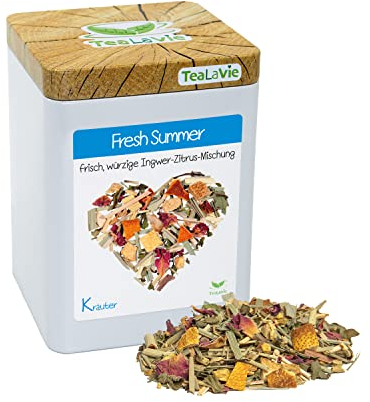 TeaLaVie - frisch würzig | perfekt für Eistee (70g) Fresh Summer - loser Gewürz-Kräuter-Tee