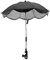 14in Baby Kinderwagen Sonnenschirm, Universal-Baby-Kinderwagenschirm mit Klemme -Schutz Einstellbar Kinderwagen Sonnenschirm Sonnenschirm für Kinderwagen, Stubenwagen, Rollstuhl (Schwarz