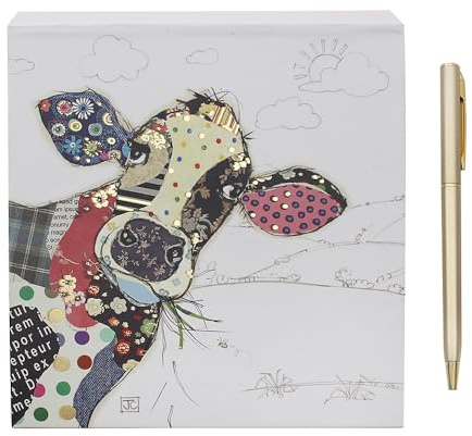 L & P Home & Gifts Bug Art Memo Pad Connie Cow