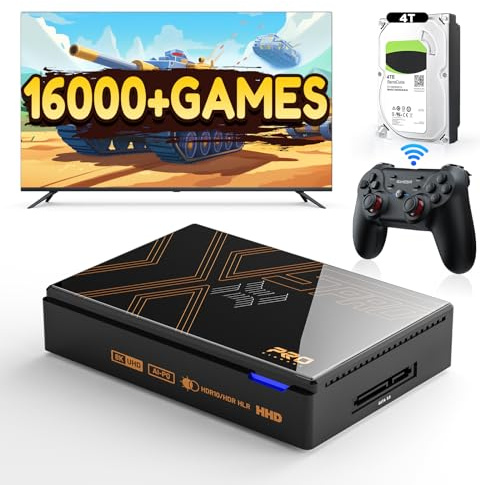 Kinhank Super Console X5 PRO Retro Gaming Console with 16,000+ Games,Android 12.0 OS, Emulator Consoles,8K UHD Output, AV1, WiFi 6 BT 5.0, RK3588S Chipset, Wireless Controller Included