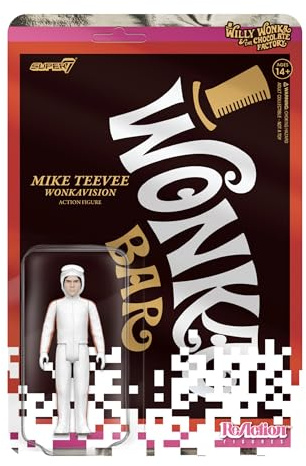 SUPER7 Willy Wonka and the Chocolate Factory (1971) ReAction Action Figure Wave 03 Mike Teevee (White Suit) 10 cm