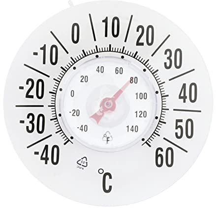 Termometri Rotondi In Plastica Per Porte E Finestre Termometri Porte E Finestre Esterni Tipo Puntatori -40-60 ℃ /-40-140 ° F Monitoraggio Della Temperatura Domestica Monitoraggio Della