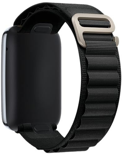 Nylon Loop Band Compatible with Apple Watch Ultra3/2/1 SE3/2/1 Series11/10/9/8/7/6/5/4/3/2/1 – Justerbart, lätt, andningsbart G-Hook-outdoorarmband för 38/40/41/42/44/45/46/49 mm