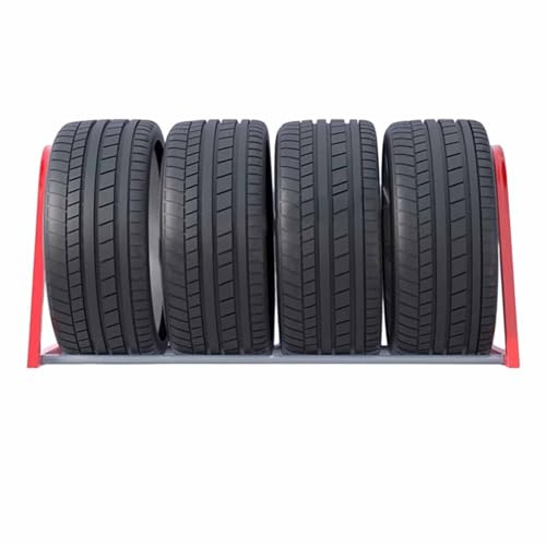 Supporto da parete in acciaio, per 4 pneumatici, per risparmiare spazio nel tettuccio dell'auto, espositore efficiente