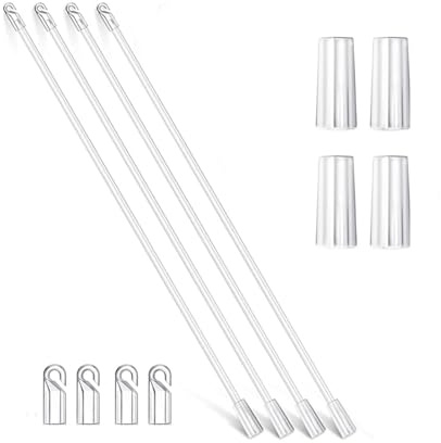 Schleuderstab Gardinenstab,4 Stück12 Zoll Jalousien Bedienstab Jalousienstab Vertikaljalousien Ersatzteile Blind-Neigungsstab Blindstange Wendestab Für Vertikale Jalousien Fensterdekoration Zubehör