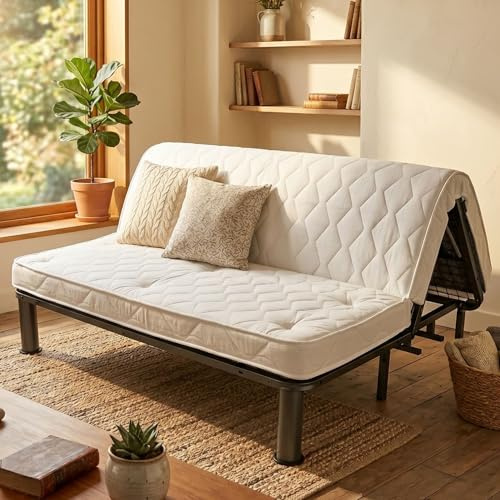 Nuvole di Sonno - Materasso Matrimoniale 160x190 cm per Divano Letto Alto 11 cm con Laccetti di Fissaggio, Materasso con Seduta Pieghevole per Prontoletto, Ergonomico, Made in Italy (160 x 190)