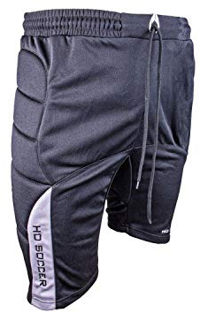 HO Soccer Icon Pantalón de Portero Corto Acolchado, Hombre, Negro, S