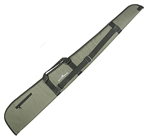 ECOMMUR Funda para carabinas, Rifles y escopetas sin Visor de 130cm de Longitud con Cierre de Cremallera (Color Verde)