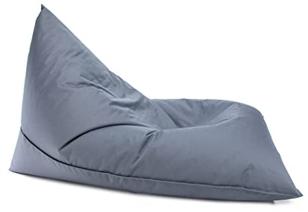 Ecopuf Lazy Pouf en Tissu Polyester Anti-déchirures, imperméable, pour intérieur et extérieur, 150 x 100 cm, rembourré avec polystyrène