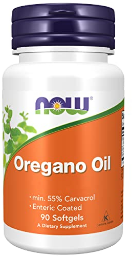 Now Foods, Oregane Oil (Huile d'Origan), 90 Gélules, Testé en Laboratoire, Végétal, Sans Gluten, Sans Soja, Sans OGM