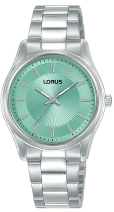 LORUS Damen Analog Quarz Uhr mit Edelstahl Armband,Silber