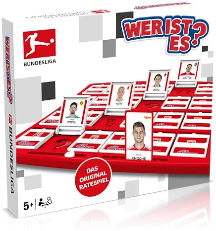 Winning Moves Wer ist es? Bundesliga Edition - Wer ist es Spiel Bundesliga Brettspiel für Kinder - Fanartikel - Gesellschaftsspiele für Familien - 2 Spieler ab 5+ Jahren - Deutsch