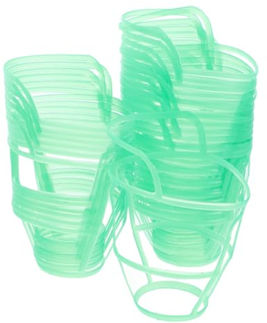 TOBBOMEY 20 Stück Kunststoff Infusionsflaschen Netzhalter Wiederverwendbares Hängenetz für Tropfflaschen Kompatibel mit 250 Ml Kochsalzlösung Leicht und Vielseitig für Krankenhaus