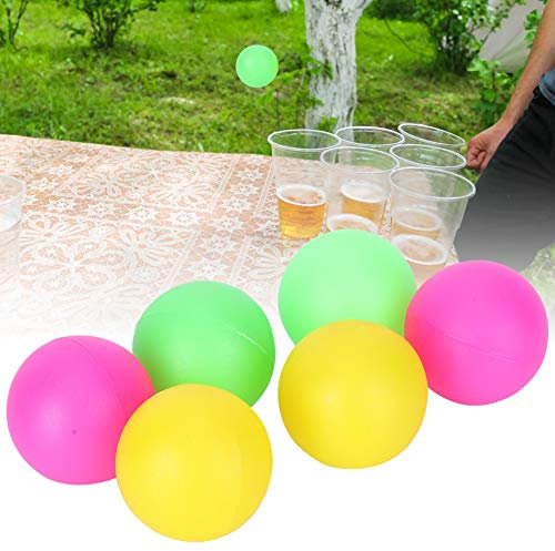 Strandbälle, Strandbälle, Paddel-Ersatzbälle, PVC-Strandspielzeug-Ball-Set, 6-teilig, Bunte Strandschlägerbälle mit Drei Farben für Spaß und Spiele Im Freien (rot gelb grün)