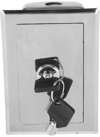 Sewroro Rolling Door Switch Box Garage Door Remote Button Easy to Install Metal Enclosure Momentary Push Switch