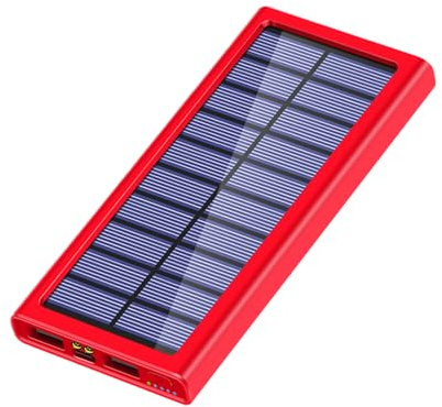 Solkraftbank | bärbar mobiltelefonladdare, 10 000 mAh externt batteri powerbank bärbar för utomhus vandring resor camping