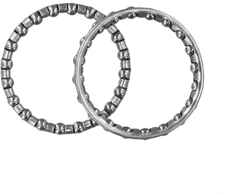 Lot de 2 roulements à billes en acier pour pédalier de vélo - Pour vélo de route, montagne, vélo - Moyeu de fourche avant - Pièces de rechange (1# 40-32 mm)