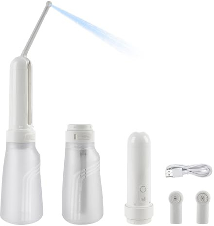Bidet portable Omlite, bidet de voyage électrique portatif de 400 ml, étanche avec 3 options de haute pression, pulvérisateur de bidet, traitement du périnée et des hémorroïdes