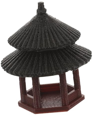 DECOMELODY Padiglione Decorazione Acquario Paesaggio Padiglione Bonsai Acquario Torre Ornamento