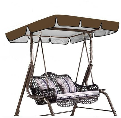 Tela Oxford Recubierta De Plata 600D Toldo Balancin De Jardin Resistente ai Viento Y ai Desgarro Toldo Columpios Exteriores para Jardin