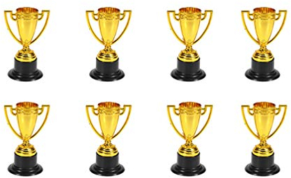 10Pcs Gold Award Trophäe 3. 3 Zoll Mini Trophäen für Kinder Party Favors Wettbewerbe Belohnungen Preise