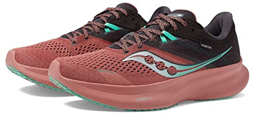 Saucony Damen Ride 16 Sneaker, Soot/Basalt, 43 EU