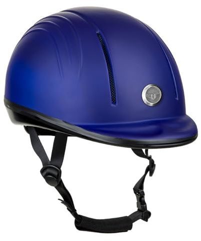 TuffRider Starter Basic Horse Riding Helmet | Comfortable Protective Equestrian Head Gear - SEI Certified -Royal - XS