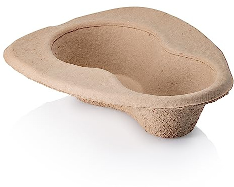 100 x Easy Care Solutions Disposable Bed Pans | 2000 ml Capacity | | Smooth Edges | Lightweight | Easy to Position | Hygienic Single Use | Ideal for Hospitals, Clinics & Care Homes | Pack of 100