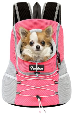 Pawaboo Sac à Dos Porte-Chien Avant, Sac à Dos pour Chiot en Maille Aérée