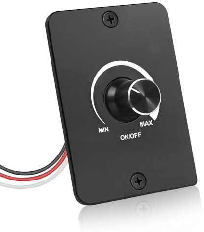 Gerbala Variateur D'intensité LED PWM DC 12V 5A, Variateur de Lumiere Led, Dimming Progressif, Sans Scintillement, 3 Fils Gradateur en Continu, pour Camping-car, Bateau, Camion, Caravane, Remorque