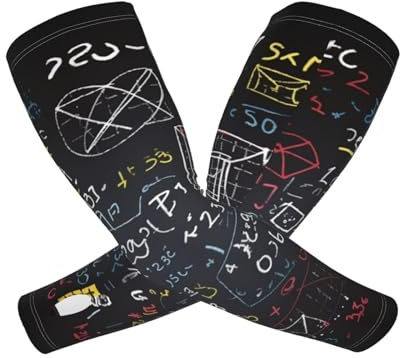 DWVTFSM Protezione Solare Raffreddamento Manicotti Del Braccio Per Gli Uomini Donne Uv Upf 50+Matematica E Fisica Giardinaggio Maniche Sport Manica di Raffreddamento
