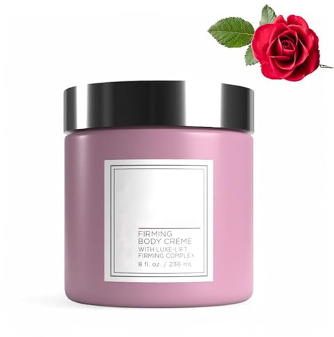 Champagne Lift Body Creme - 236ml Firming & Anti Aging Cream, Lift Firming Body Creme, Deep Hydration & Smoothing, Fast Absorbing for Thighs/Arms (Rose)