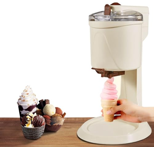 MáQuina De Gofres eléctrica para hacer conos de helado - semiautomática para hacer helados suaves para el hogar, para hacer rollos de frutas y postres de cocina |