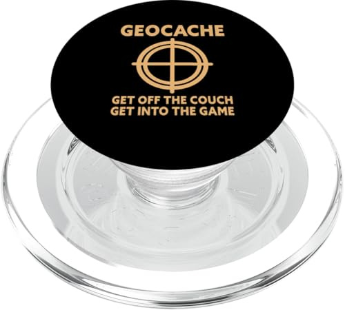 Geocache Scendere dal divano Divertente Geocaching PopSockets PopGrip per MagSafe