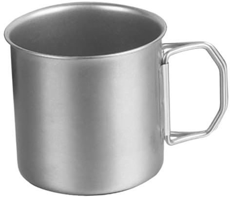 Veemoon Gobelet Pliable en Acier Inoxydable 9 Cm, Tasse de Camping Portable Isotherme, Accessoire Pratique pour Randonnée et Pique-niques en Plein Air