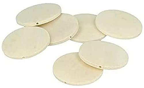 Artemio 10 Perles Plates en Bois 40 mm