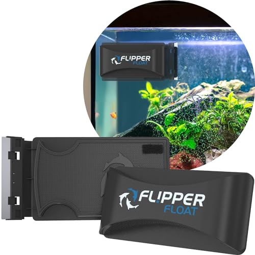 FL!PPER Schwimmender Scheibenreiniger, 2-in-1 magnetischer Aquarium-Glasreiniger, Schrubber und Schaber, Standard