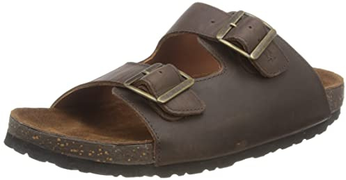 Hush Puppies Men's Nash Slider, Brown, 9