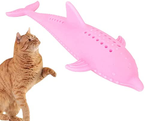 Kauspielzeug für Katzen – Kätzchen in Fischfor | Spielzeug aus Gummi für Katzen, Spielzeug für Haustiere, für Katzen, fördert die Übung des Kätzchens