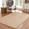 CHOSHOME Hochflor Teppich Wohnzimmer Beige Teppiche 90x150CM Schlafzimmer Teppich Modern Flauschig Weich Wohnzimmer Läufer Carpet Langflor Shaggy Einfarbig Bettvorleger rutschfest