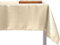IL BOTTEGONE Tovaglia Antimacchia Quadrata Natalizia Tessuto Brillantini con Lurex Resistente Alle Macchie (Crema/Oro, 140x140 cm)