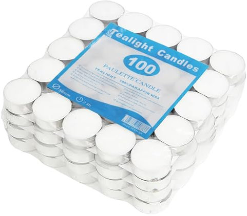 ZITUZY 100 Stück Weiß Schwimmkerzen, Unparfümierte Schwimmkerzen, Dekorative Schwimmkerzen, für Hochzeitspool, Valentinstagbadewanne, Abendessen, Weihnachtsdekoration (Weiß,Mit Edelstahlschutz)