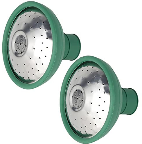 2pcs Universal Garden Watering Can Rose Head, Water Sprinkler Sprayer Fits All Standard Size Watering Cans for Watering Garden Flowers Indoor & Outdoor (2pcs)