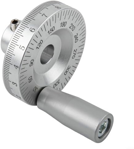 Rueda de mano deslizante de aleación de aluminio, rueda de mano de 42 mm de diámetro con agujero interior de 6 mm/8 mm/10 mm para maquinaria, aparatos eléctricos para tallado de precisión (8 mm)