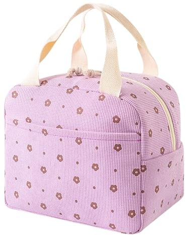 ZXTGBQ Borsa Termica Porta Pranzo 10L, Borsa Pranzo Portatile,Scatola Frigo e Porta Pranzo Ufficio, Impermeabile, Portapranzo Ripiegabile per Ufficio Scuola Viaggi All'aperto Campeggio Picnic