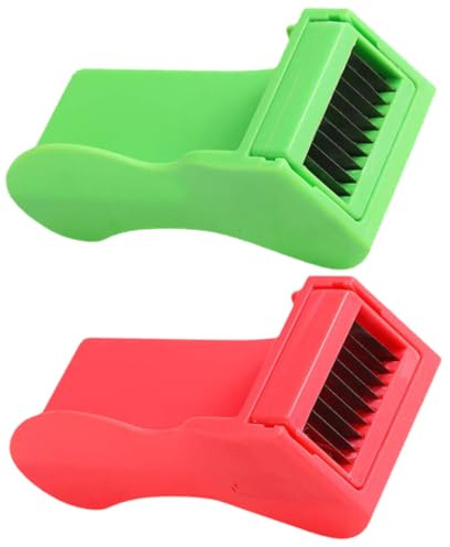 FUNNETOYU 2 Piezas Rebanador Cortador De Verduras Rallador De Cocina Herramienta Para Rallar Judías Verdes Triturador De Verduras Protector De Dedos Para Rallar Utensilio De Cocina