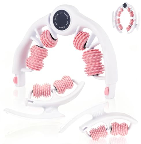 Massageapparat för anti-cellulit, cellulitrulle med avtagbara rullhandtag, 360° fascia-massageapparat för ben, lår, armar, midja och skinkor, lymfdränage och muskelsmärtlindringsverktyg