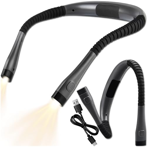 KRUMAD Leselampe Hals, Lampe, Nachttischlampe LED, Nackenlampe, Buchlampe
